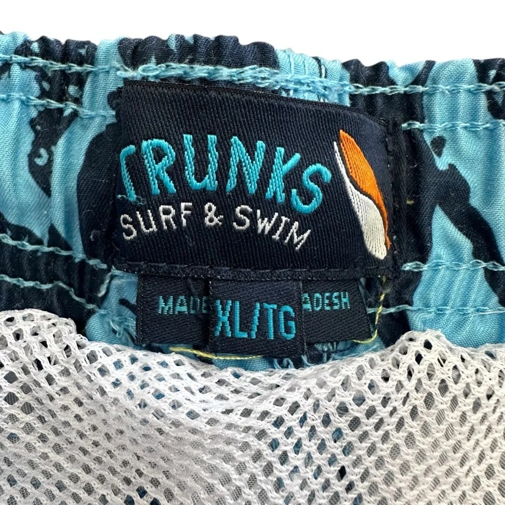 Trunks Surf‎ & Swim Co Swim Shorts Blue Sharks Youth Size XL